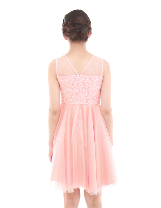 Penelope Tulle Dress in Peach